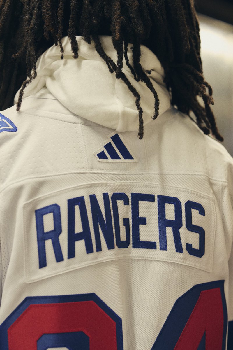 NYRangers's tweet photo. Classic. Clean. Custom-made for the bright lights. 

Introducing our #NYR x @adidas 2024 Stadium Series sweater. https://t.co/igceU6wtD4