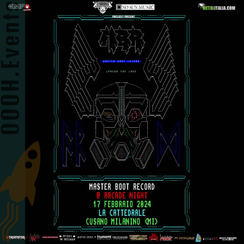 OOOH_Events's tweet photo. Sabato 17 Febbraio Master Boot Record in concerto a La Cattedrale! 
Acquista ora: https://t.co/22iLTylGAW

#OOOHEvents #MasterBootRecord #LaCattedrale #Carnevale #DJset #BlackCircus #Milano #biglietti https://t.co/4TIr8cCMJQ