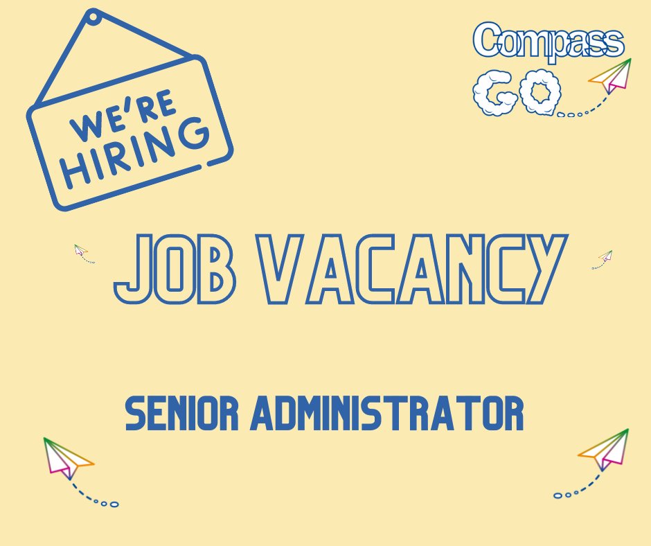 We have a vacancy for a Senior Administrator within our Compass GO... team, to find out more information and apply please click here!
vacancies.compass-uk.org/vacancies/318/…