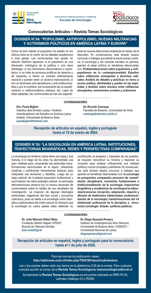 RTSociologicos's tweet photo. ¿Tienes un artículo listo para enviar?🤓   

La @RTSociologicos es tu revista!🙌  

Recibimos artículos de sociología y ciencias sociales.    

¡Además tenemos convocatorias abiertas!    

👇👇👇

https://t.co/v2HDJ39a6d https://t.co/xcWzIj1vLu