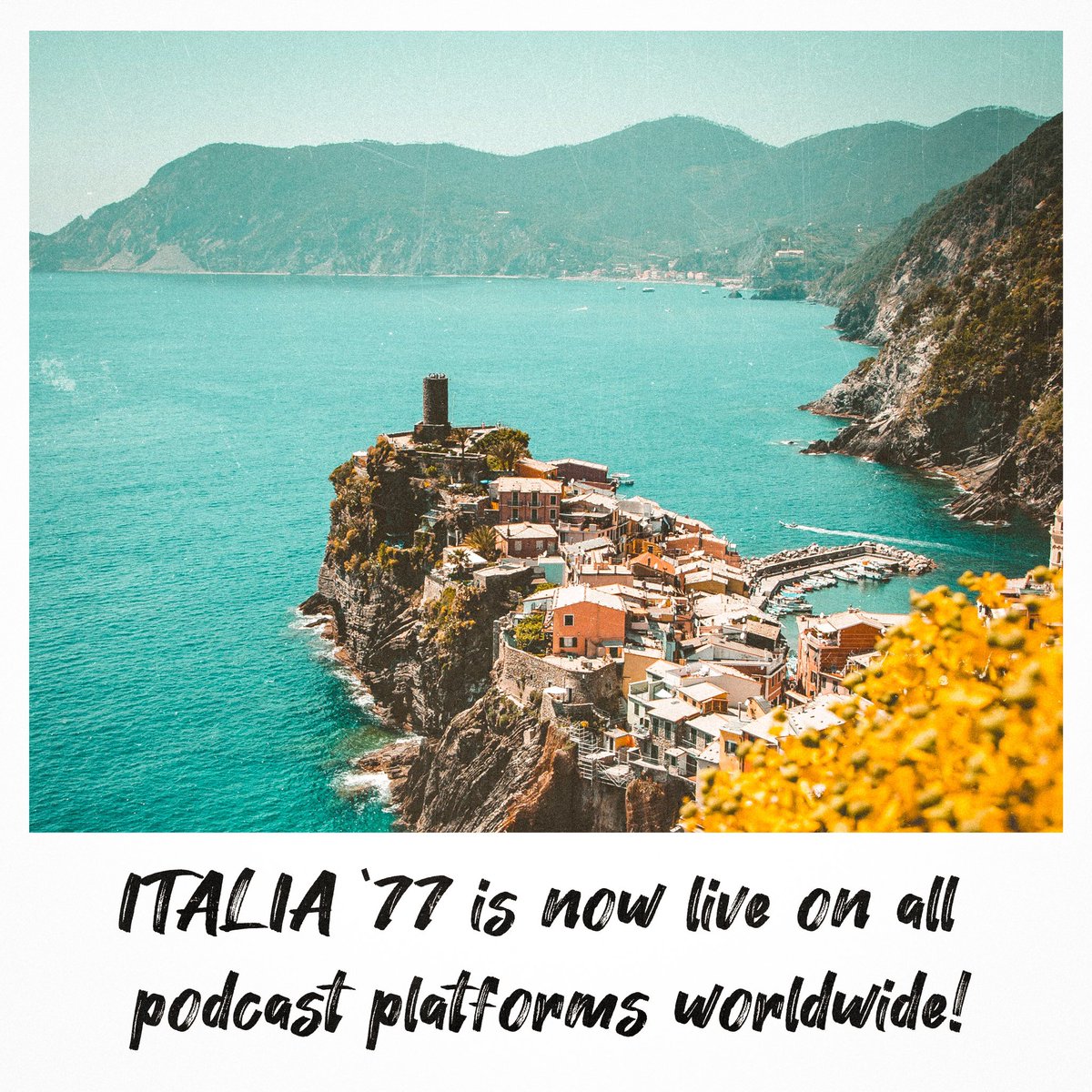 Please excuse the shameless promotion everyone but I’m happy to say that the entire 1st series of ‘Italia77’ is now available wherever you get your pods. Written and read by Ian McAlister &amp; Richard Greenwood and co-produced by yours truly it’s a nice weekend listen I think.