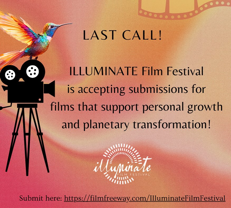 ILLUMINATE Film Festival is the world's premier showcase for evolutionary cinema. Film submission deadline: Feb 2, 2024. Submit through FilmFreeway: filmfreeway.com/illuminatefilm…