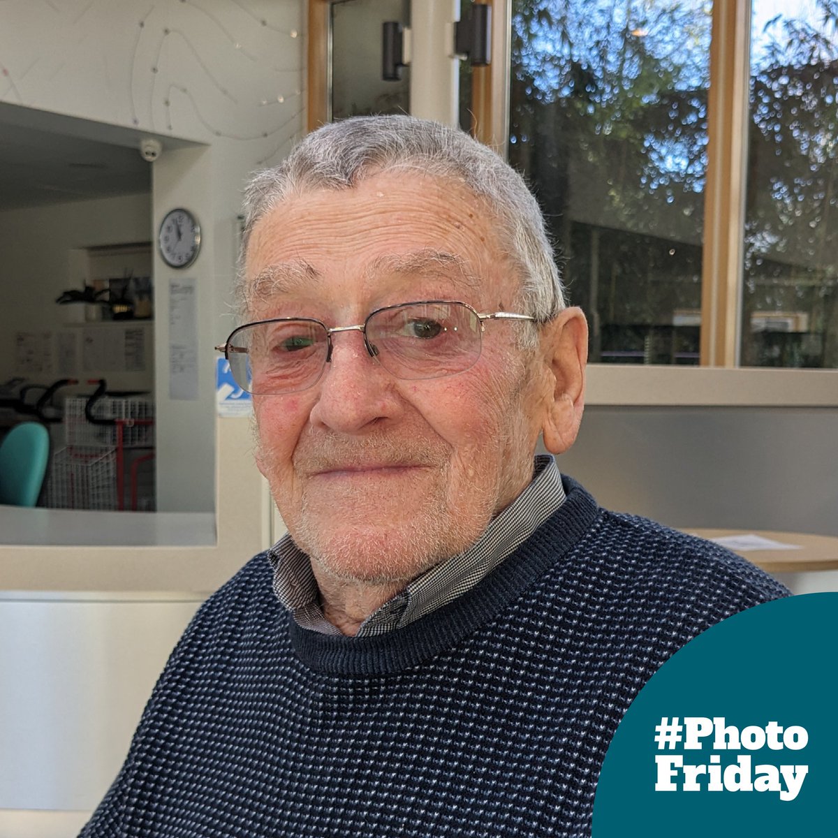 It's #PhotoFriday, and here's a very friendly face many of you will recognise - Mac! Mac comes in almost every day to say hello to everyone. His wife Janet passed away 12 years ago after she was cared for here. He said: 'Everybody here is so nice, caring, and lovely.'