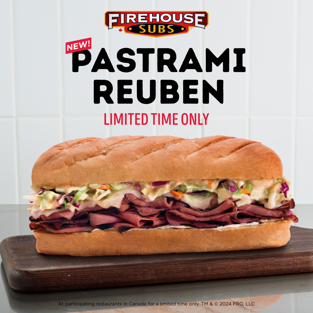 Meet the Pastrami Reuben Sub, a modern twist on a classic made for big, bold appetites. ✨🤩

Made with Pastrami, melted Swiss cheese, sweet and tangy slaw, Thousand Island Dressing and mayo – meet the new Reuben standard. 

Available for a limited time only. Order now!