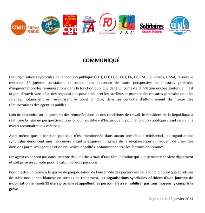Edwar__Teach's tweet photo. Appel inter syndical à se mobiliser le mardi 19 mars prochain par tous moyens, y compris la grève. https://t.co/JYbK8VxOG1
