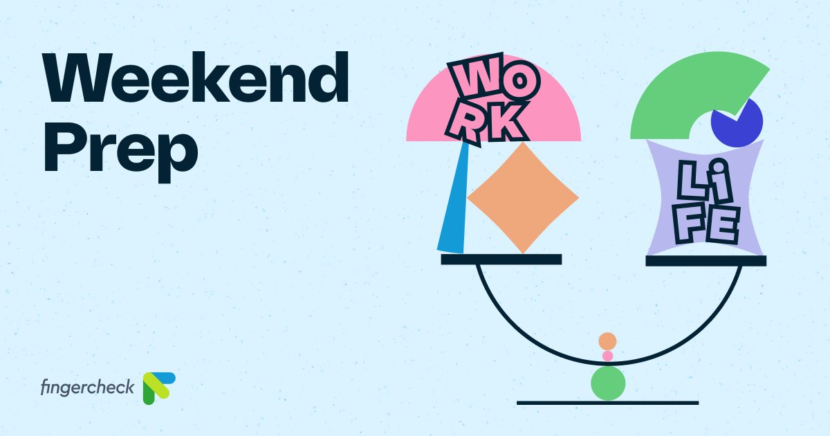 Fingercheck's tweet image. Work-life balance matters!

Take a moment before the weekend to ensure your payroll is set up for success in the upcoming week👊

Our team is here to assist you; check out the Help Desk here: help.fingercheck.com/en/?_gl=1*1eil… 

#weekendprep #helpdesk #support #worklifebalance #payroll