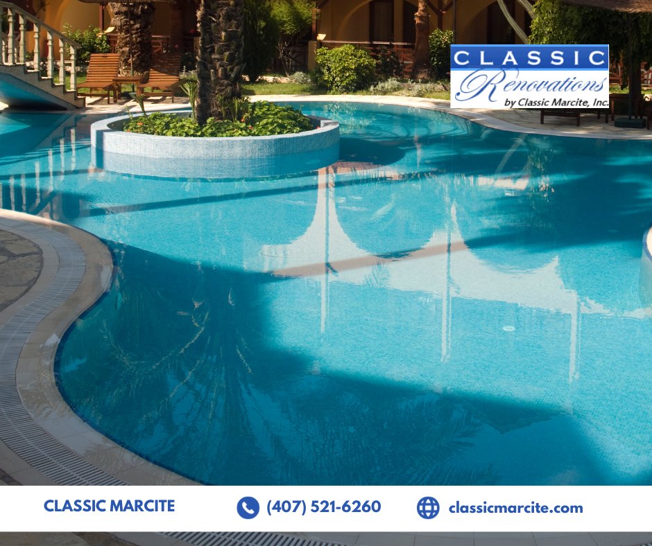 Classic_Marcite's tweet image. Tip: Always consider the future when renovating your pool! 🌞🔧

Think about long-term maintenance, energy efficiency, and timeless designs to ensure your upgraded pool remains a joy for years.

#PoolRenovation #PoolUpgrade #pooltip #classicmarcite #pools #orlando #jacksonville