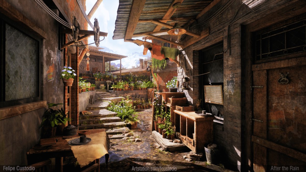 felipehaduke's tweet photo. Proud to present my newest environment art project: "After the Rain". Rendered in Unreal Engine!

Check out for more at Artstation!
https://t.co/1XU2K49gug https://t.co/E4aKPQ9d9f