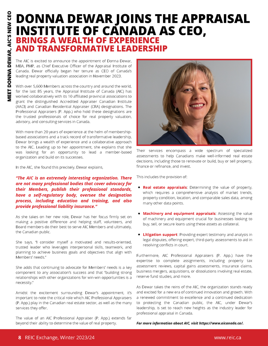 Have you met our new CEO Donna Dewar, MBA, PMP yet? Donna brings a wealth of experience and a collaborative approach to the AIC. As she takes on her role, Donna has her focus firmly set on making a positive difference and helping staff, volunteers, and Board members do their best