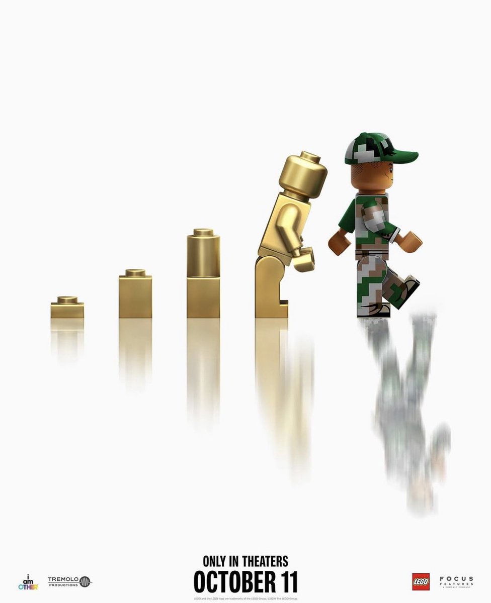 DiscussingFilm's tweet photo. Pharrell Williams will release a movie about his life that is presented in LEGO animation.

In theaters on October 11. https://t.co/VxEDqdgdED