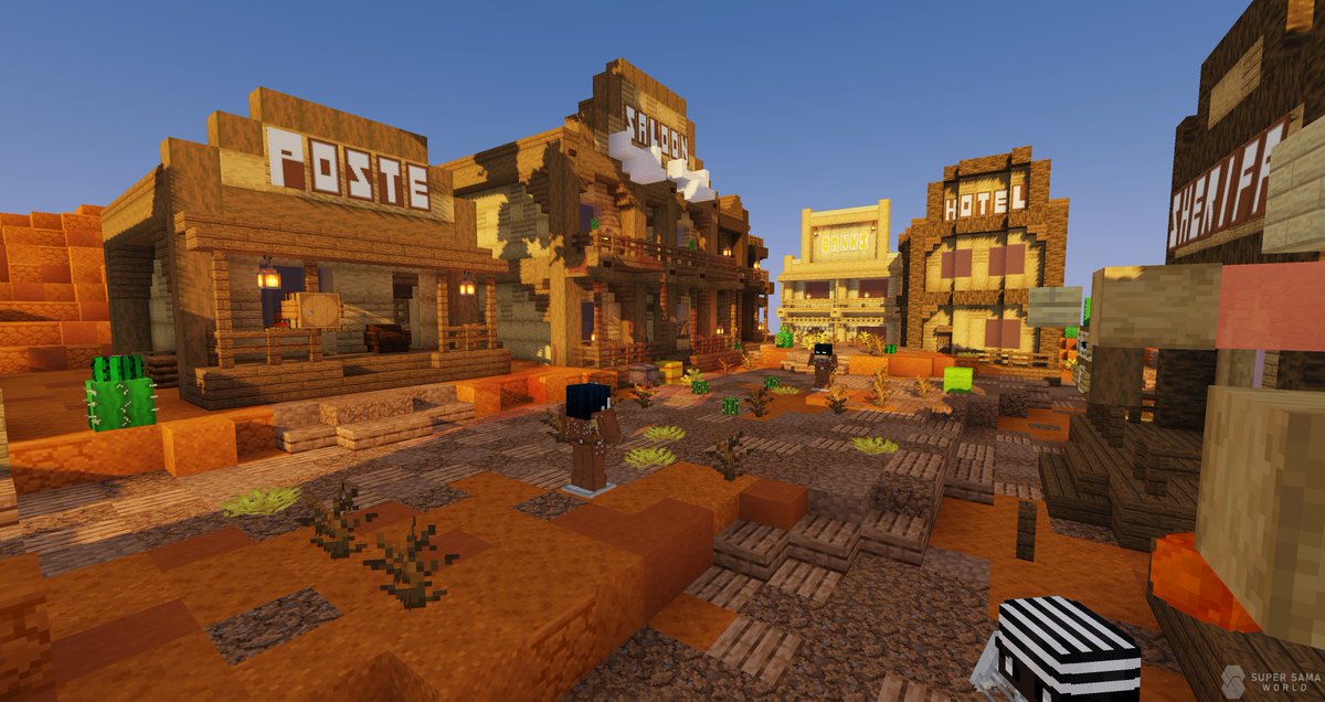 SuperSamaWorld's tweet image. Voici le plot de Mxrxxs22 : Petite ville western

#Minecraft #MinecraftBuilds #minecraftservers #supersamaworld #SSW