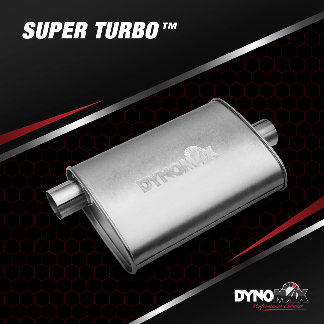 Reduce backpressure and eliminate turbulence with #DynoMax Super Turbo #mufflers. Each features fiberglass matting tech to absorb unwanted interior resonance while maintaining a mellow performance tone. Learn more: bit.ly/2VKegDL