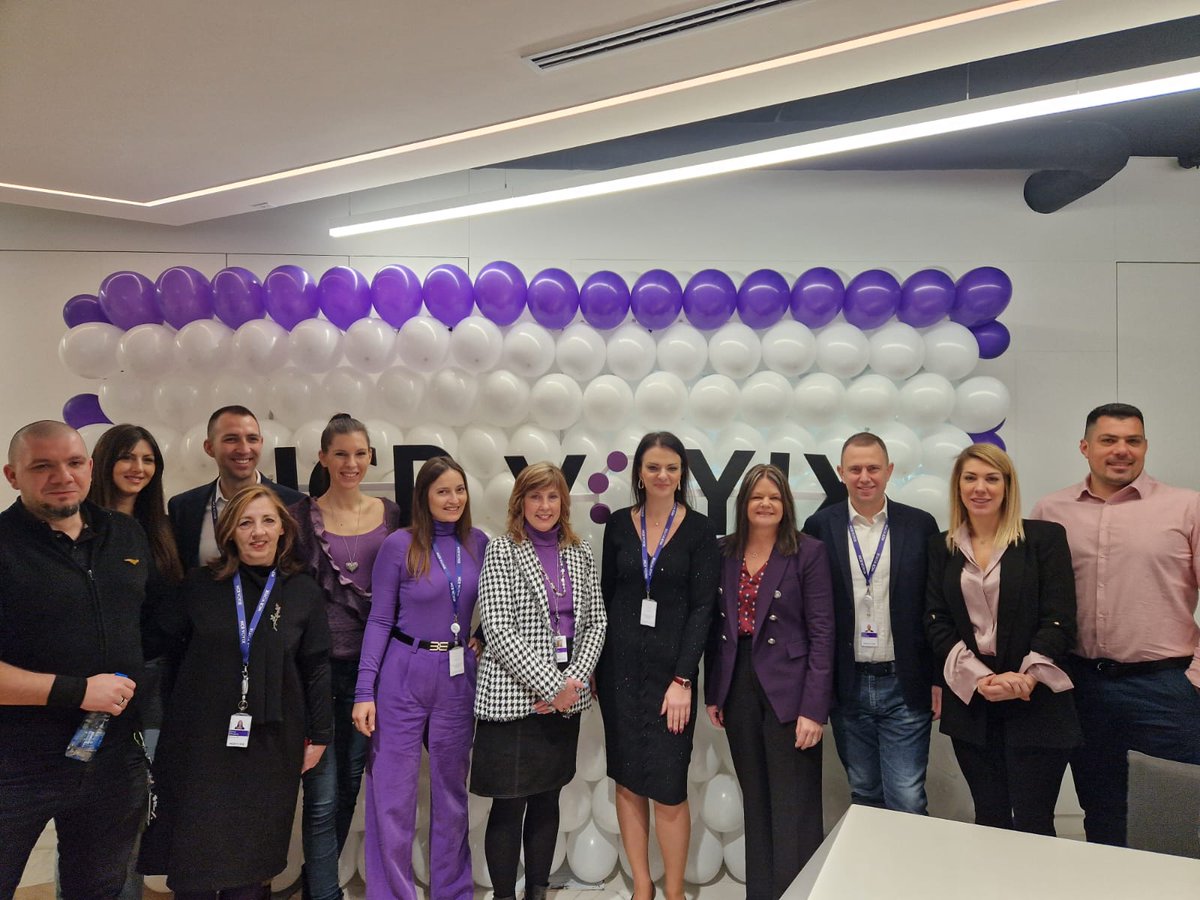 NinaCapric's tweet photo. Belgrade is a place to be this week:

➡️ Memorable brand launch party
➡️ Great Women in @ncr_voyix Serbia panel w/ CMO &amp; CHRO 
➡️ Engaging external affairs activities such as a motivating conversation b/w our CMO &amp; @FPN_Beograd / @ClemsonUniv students
➡️ Fun marketing team dinner https://t.co/DtJ5OfxDuC