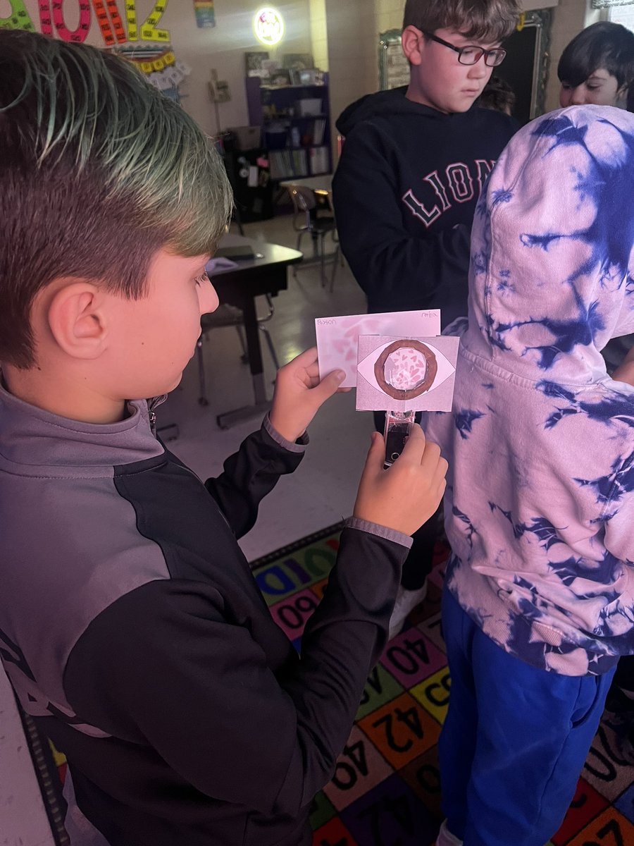 chaffin4th's tweet photo. One of my favorite science lessons! We made a model of our eyes 👀 and learned how it works as a system so we can see! https://t.co/TjprubHINa