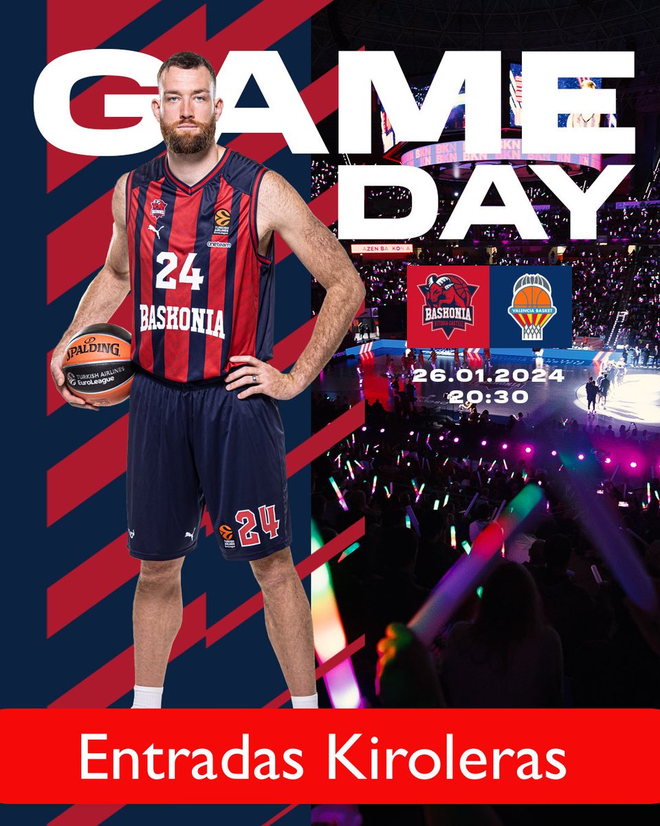 🚨 SORTEO EXPRÉS!!! 🚨 

¿Quieres ir hoy al Buesa a ver al Baskonia 🏟?

Tenemos 2 entradas dobles 🎟 

¿Las quieres?
1- Sigue las cuentas de <a href="/kiroleros/">KIROLEROS.com 101.6fm</a> y <a href="/RMarcaVitoria/">Radio MARCA Vitoria 101.6 FM</a> 

2- Haz RT de este tuit

3- Cita a la persona con la que irías 

- SORTEO a las 19.00h

Suerte 🍀!!!