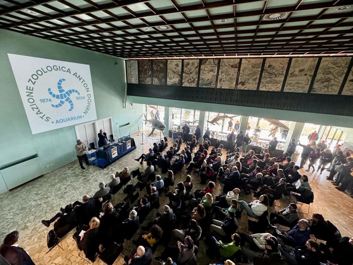 SznDohrn's tweet photo. Today the celebrations for the 150th anniversary of the Aquarium of the Stazione Zoologica Anton Dohrn in Naples. Thanks a lot! 
#SZN #Aquarium #Naples #150anni #HappyBirthday https://t.co/bcK7FXGFki