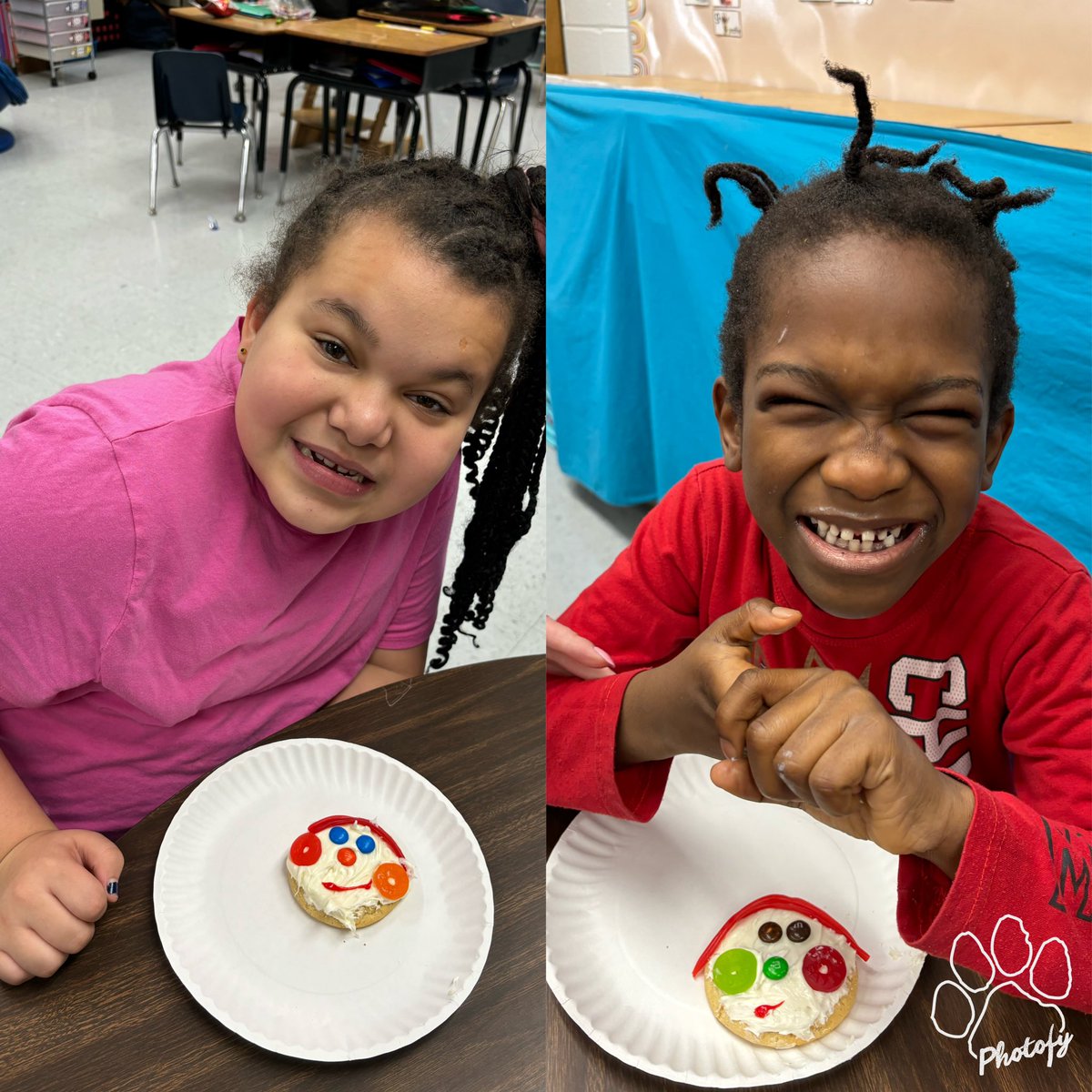 MissScott31's tweet photo. We made snowmen cookies today! #RESBelieves #ElevateStafford @RockhillES https://t.co/79AOoEchjs