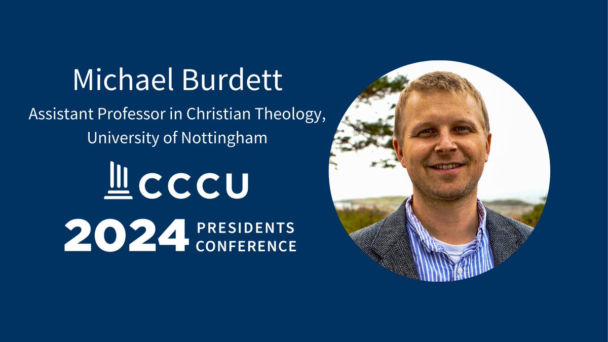 cccuorg's tweet photo. "Christian institutions of higher education are well placed to respond to the grand challenges of AI." Dr. Michael Burdett of @UniofNottingham explained why at the #CCCUPresConf https://t.co/9egXs11GNy