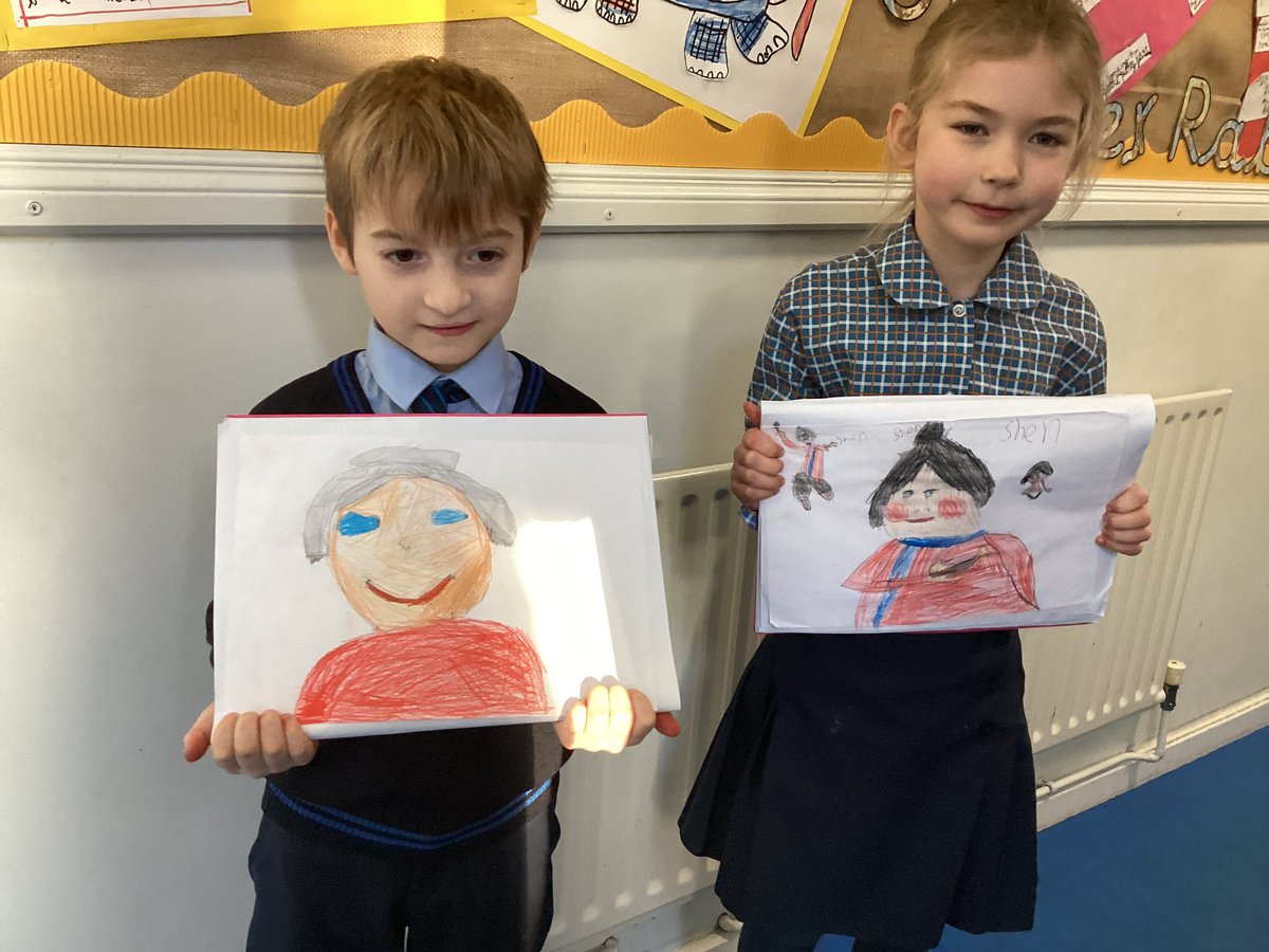 StMargs_Year2's tweet photo. For 2W’s COOL time challenges this week, they were tasked with sketching a picture of Shen from their English book ‘The Magic Paintbrush’. We were so impressed with their creations. #StMargs #FosteringExploration https://t.co/HZ6dufOhVG