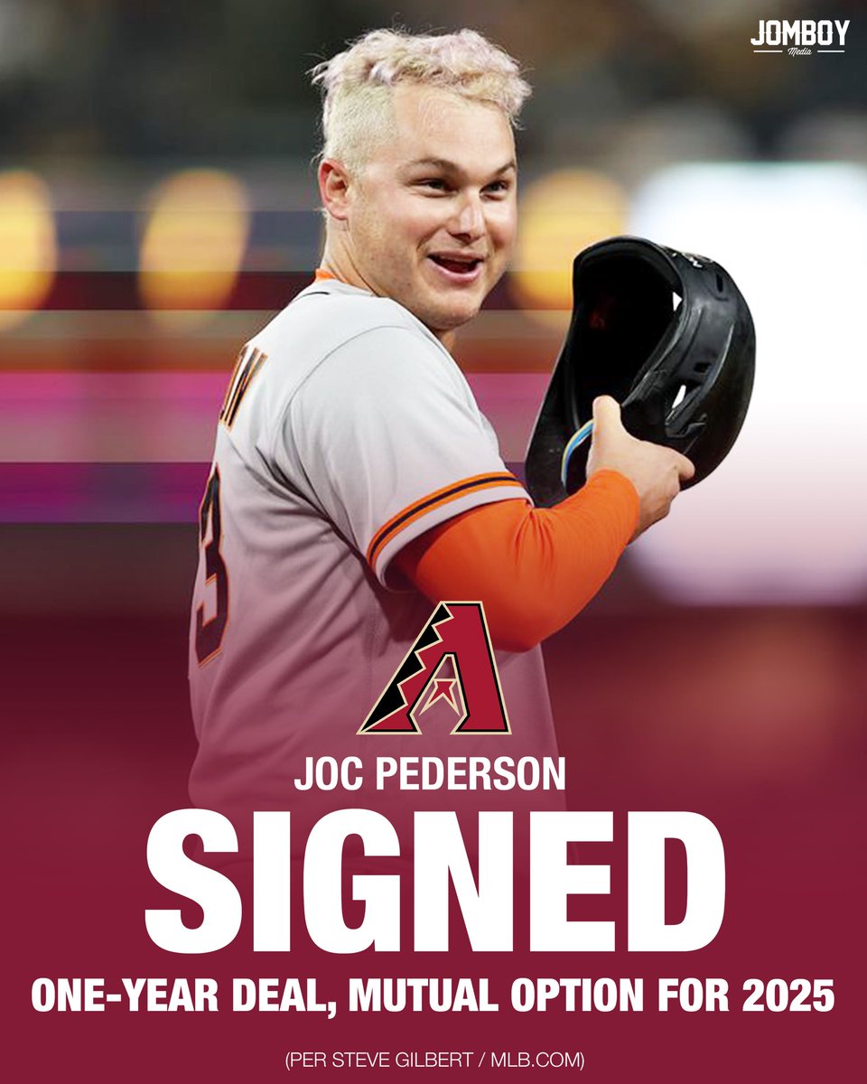 Nooooooooooooooo Joc Pederson to the D Backs !!!!!!  He  was  one  of  my  favorite Giants player ☹️ 😭#ForeverGiant #SFGiants #DBacks #JocPederson.