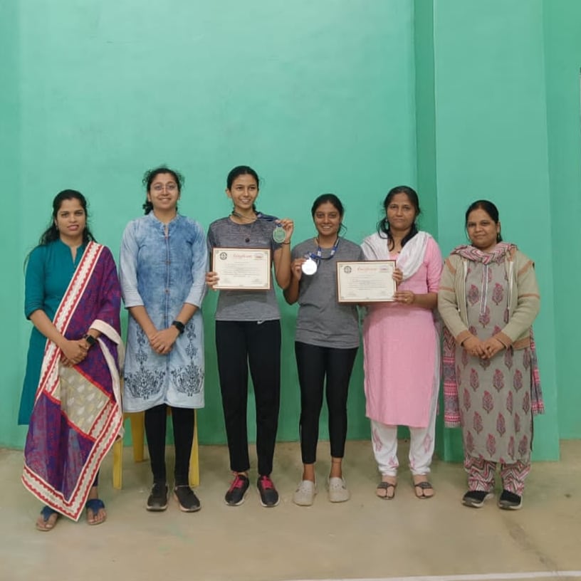 simcasinhgad's tweet photo. We take pride to appreciate our Silver medalist for Badminton Double (Girls) competition held on 24th January 2024, at Lonavala. 

Our stars name are Prajakta Mangesh Subandh and Janhavi S. Bhakare. https://t.co/32mQycJEja