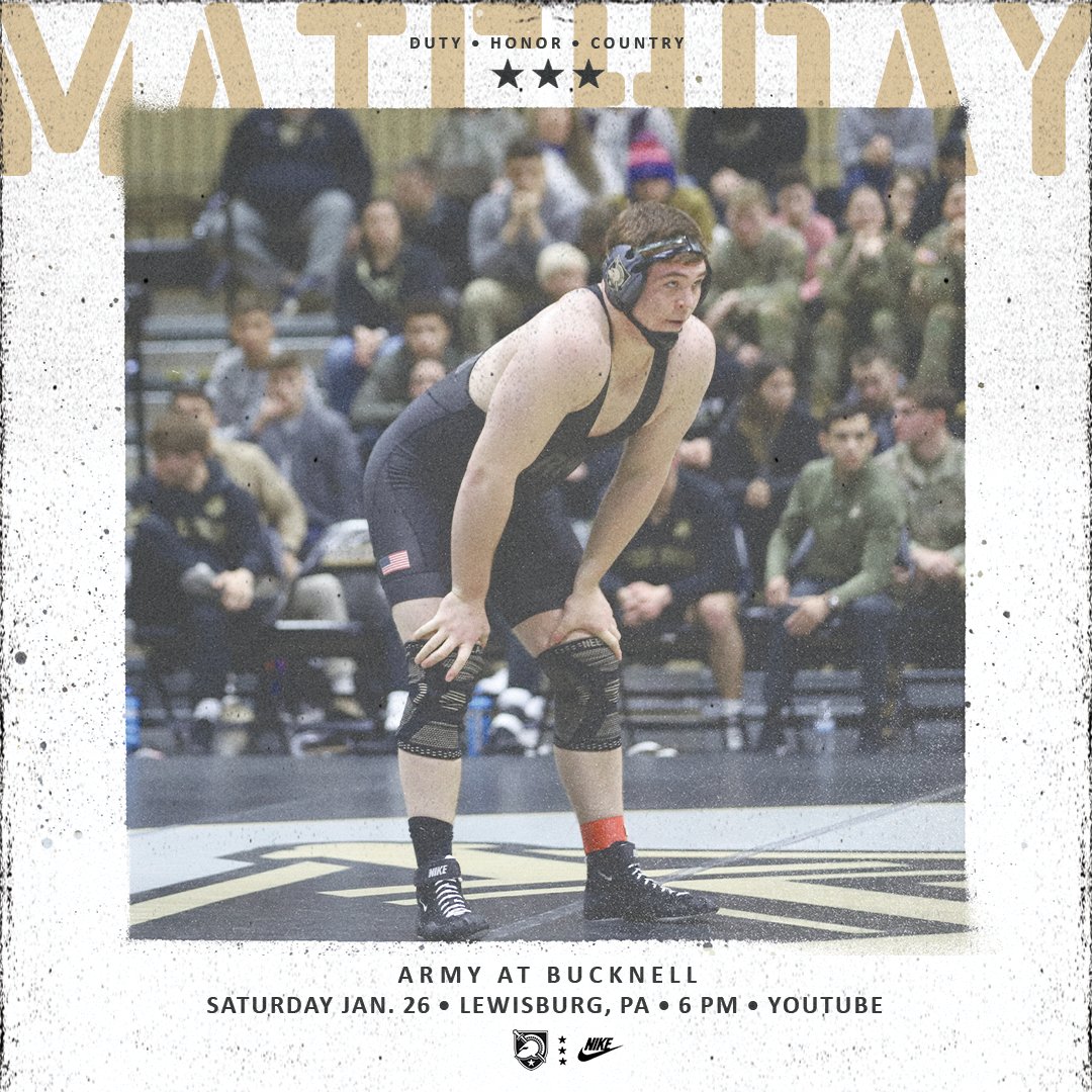 ArmyWP_Wres's tweet photo. Back at it with another big time EIWA matchup!

🆚 Bucknell
📍 Lewisburg, Pa.
🕰️ 6 PM
📺 https://t.co/EcwAxlwHep https://t.co/xVgcvkVFbe