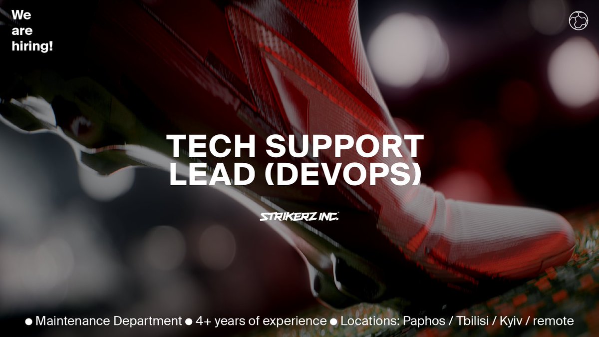 Join our team as Tech Support Lead, where you'll spearhead our technical support operations 💪 Lead a talented team, implement cutting-edge automation, and shape the future of our DevOps landscape. 📩 You can apply via the link: strikerz.inc/tech-support-l…