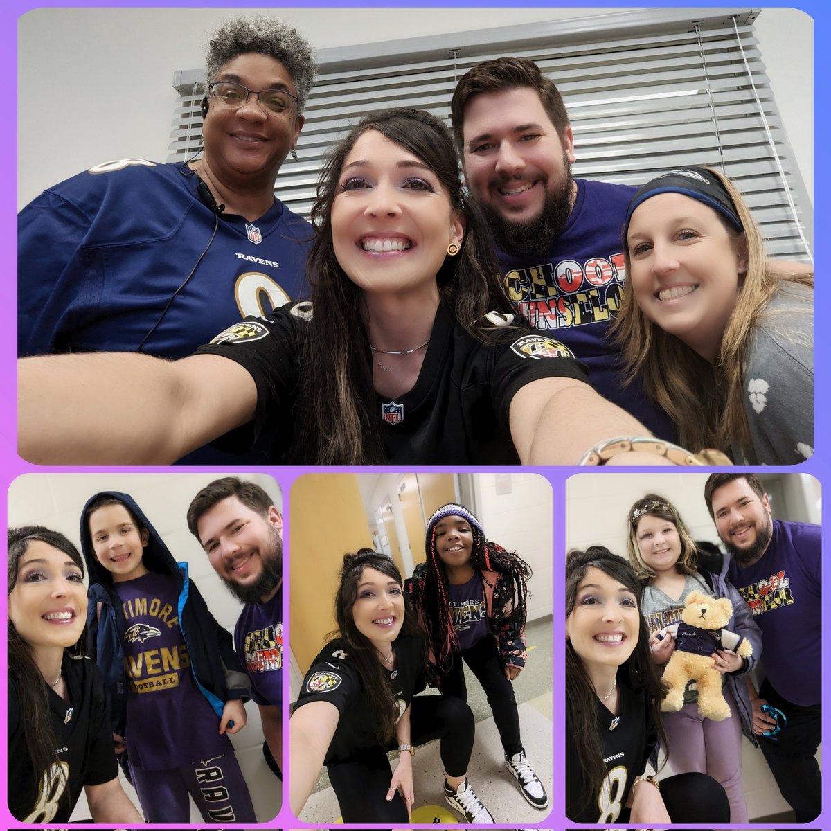 Ashley Hoff (@mertensash) on Twitter photo It's a 💜PURPLE 💜 Friday <a href="/TeamDundalkES/">TeamDundalkES</a>! 🙌Go <a href="/Ravens/">Baltimore Ravens</a>!!! 🏈 <a href="/MrsAshton2/">Mrs. Ashton</a> <a href="/boogenites21/">Michele Jacobs</a> It's a 💜PURPLE 💜 Friday <a href="/TeamDundalkES/">TeamDundalkES</a>! 🙌Go <a href="/Ravens/">Baltimore Ravens</a>!!! 🏈 <a href="/MrsAshton2/">Mrs. Ashton</a> <a href="/boogenites21/">Michele Jacobs</a>