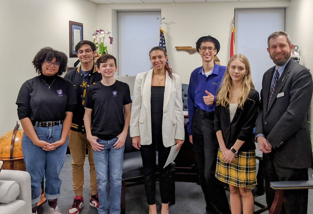 FIRST in Florida (@firstinflorida) on Twitter photo Pleasure speaking with CJ, staff of Rep Gossett-Seidman, & Sophia staff of Sen @loriberman!
Great discussion on FL <a href="/FIRSTweets/">FIRST</a> robotics programs.
Lejohn, alum of <a href="/FRC179Swamp/">FIRST Team 179</a> in Palm Beach, now student at <a href="/FAMU_1887/">Florida A&M University</a>:
"If it weren't for FIRST, I wouldn't be studying engineering." Pleasure speaking with CJ, staff of Rep Gossett-Seidman, & Sophia staff of Sen @loriberman!
Great discussion on FL <a href="/FIRSTweets/">FIRST</a> robotics programs.
Lejohn, alum of <a href="/FRC179Swamp/">FIRST Team 179</a> in Palm Beach, now student at <a href="/FAMU_1887/">Florida A&M University</a>:
"If it weren't for FIRST, I wouldn't be studying engineering."