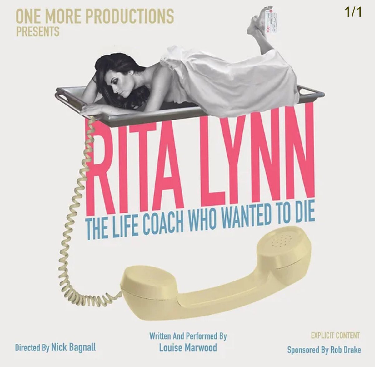 We saw the incredible performance and one-person show Rita Lynn last night, from the extremely talented <a href="/miss_marwood/">Louise Marwood</a> 

The show is a powerful and personal take on addiction. There’s only a few days left in Battersea so please consider getting along: 

theturbinetheatre.com/whats-on/rita-…