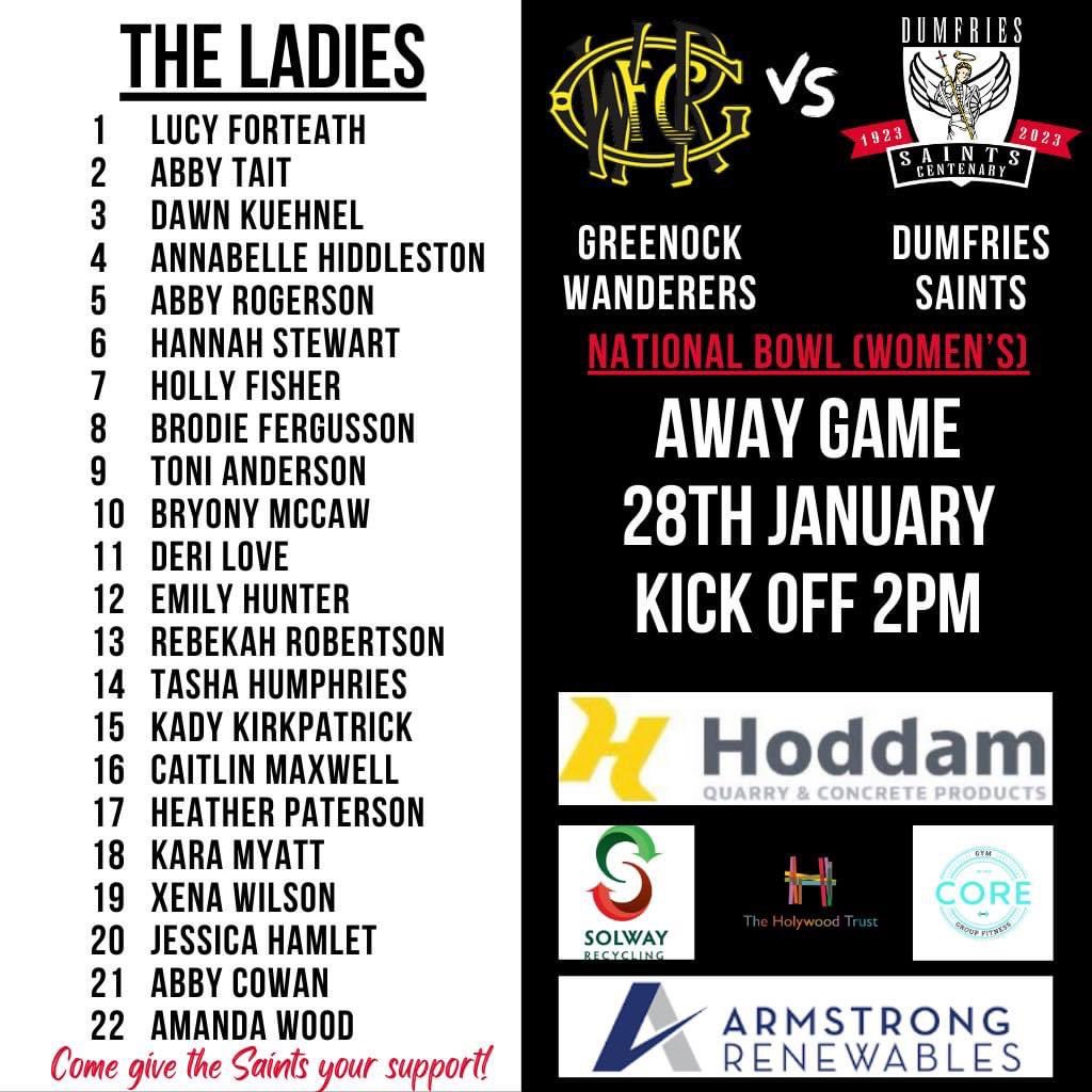 This weekends squads for our 3 senior teams in action ⚫️⚪️🔴