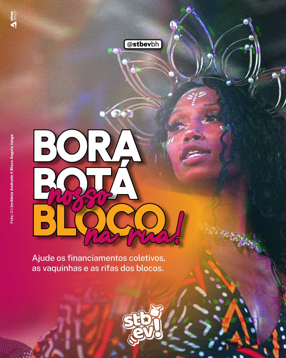 stbevbh's tweet photo. JUNTOS FAZEMOS UM CARNAVAL MAIS BONITO ❤

Não é de hoje que sabemos que o Carnaval de Beagá é pura resistência e resiliência. Neste ano, a verba destinada à ajuda dos blocos foi escassa e nem todos os blocos foram contemplados. https://t.co/AYYdGSPQIE