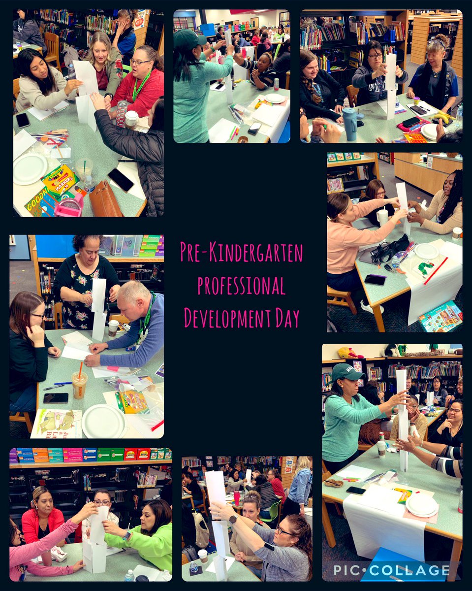 MrsFloyd0419's tweet photo. Pre-K Professional Learning 📚 #LakeShore #STEAMThinking #STEAMChallenges https://t.co/Ee4W5Pli7N