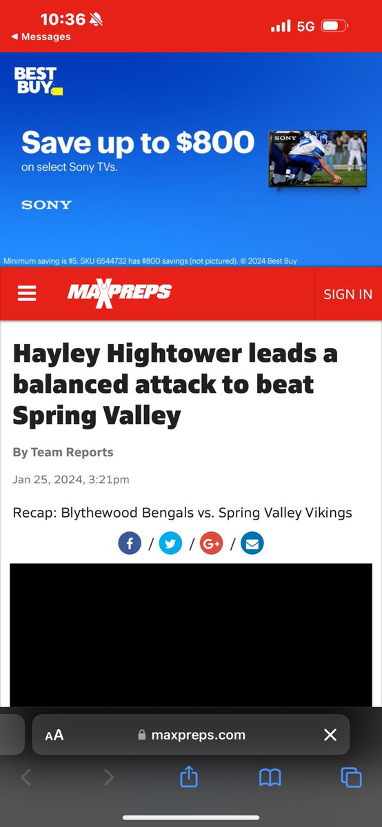 Thanks to <a href="/MaxPreps/">MaxPreps</a> for the article ! Looking forward to continuing competing in region play !