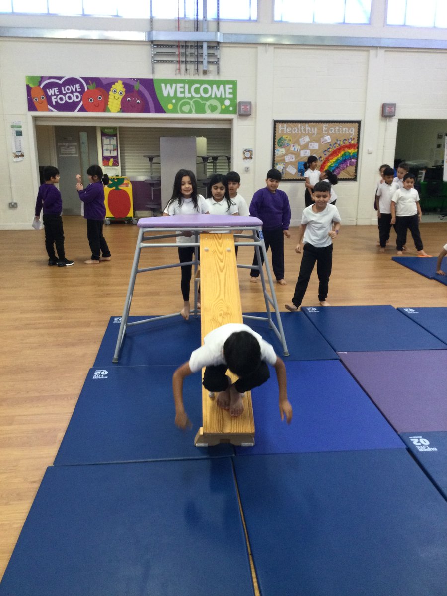 Year Three Children have been taking part some new gymnastic lessons in PE. They have been demonstrating new skills in climbing , balancing and jumping.