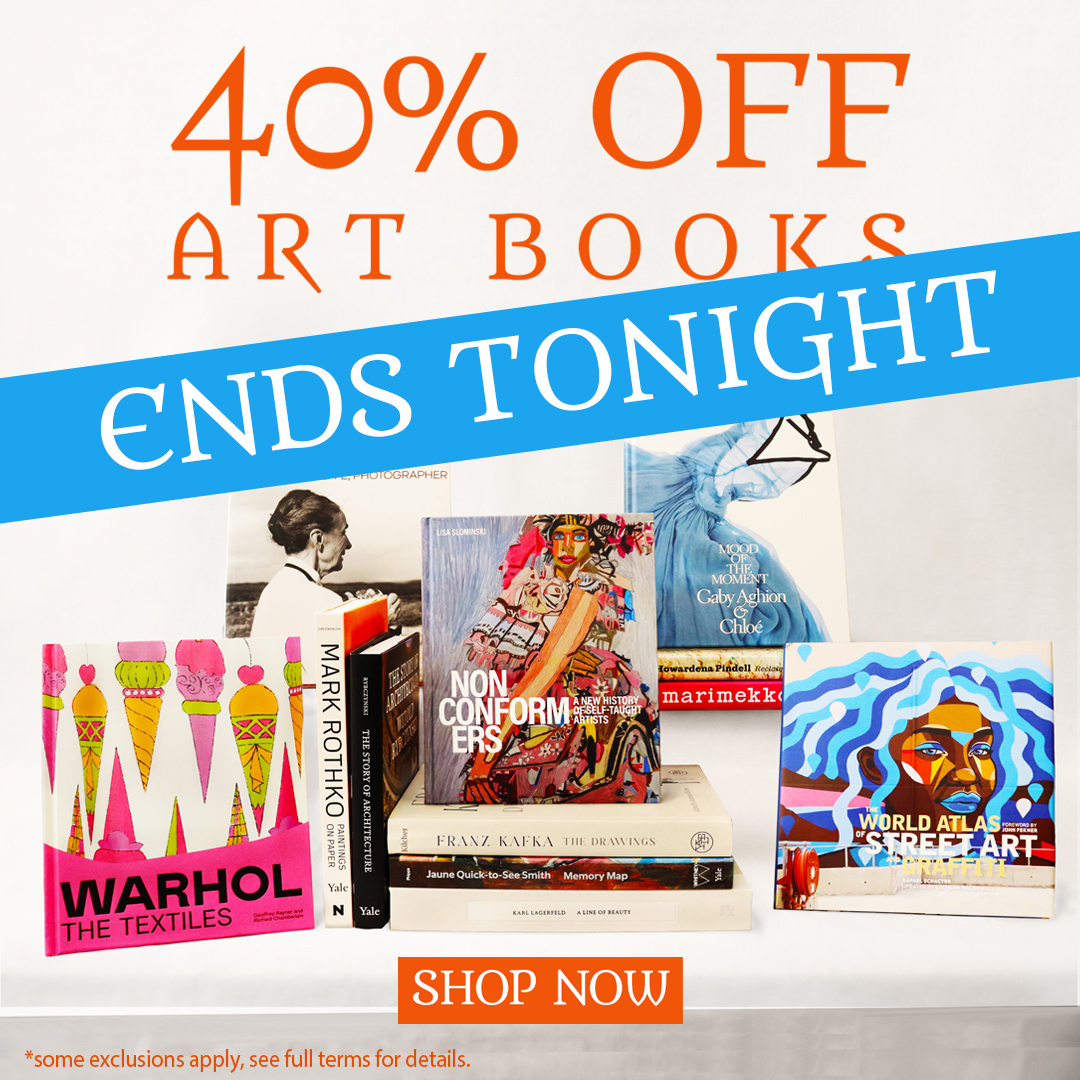 Time to decide which art and achitecture books to order! Our 40% off sale ends tonight. Remember to use the code Y24ART at checkout from yalebooks.com. Happy shopping!