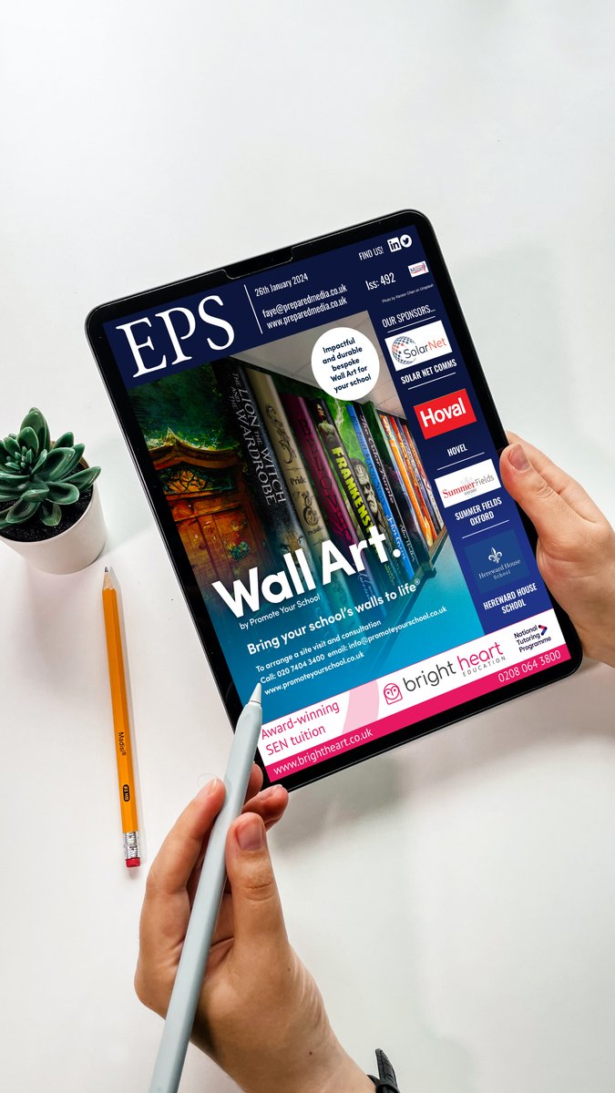 EducationSupp's tweet photo. EPS issue 492 is out now

@PromoteYourSchool Sponsor our latest national E-magazine

Our sub Sponsor this week is @BrightHeartEdu 

Also Featured in this week's edition:
@SolarNetLTD 
@Hoval
@SFSOxford 
@HerewardHouse &amp; so much more

Click below for EPS
https://t.co/BZcLPSa6kn https://t.co/PPpXIK8yBX