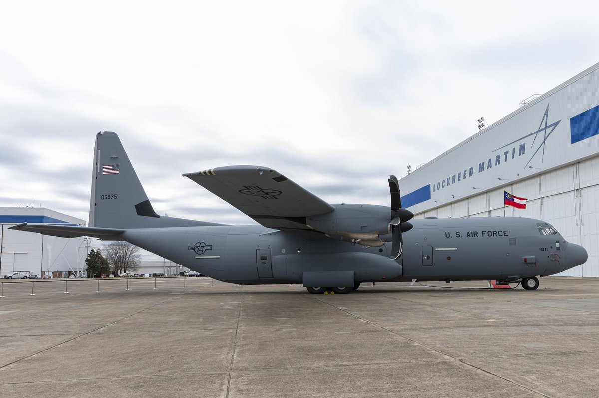 atlchamber's tweet photo. This week @LockheedMartin delivered a C-130 Super Hercules to the @GeorgiaGuard. This Georgia-made, Georgia-flown aircraft represents the commitment to technology, quality, and precision Lockheed is known for. Congratulations to everyone who worked on this auspicious project. https://t.co/KxiDxTC7aY