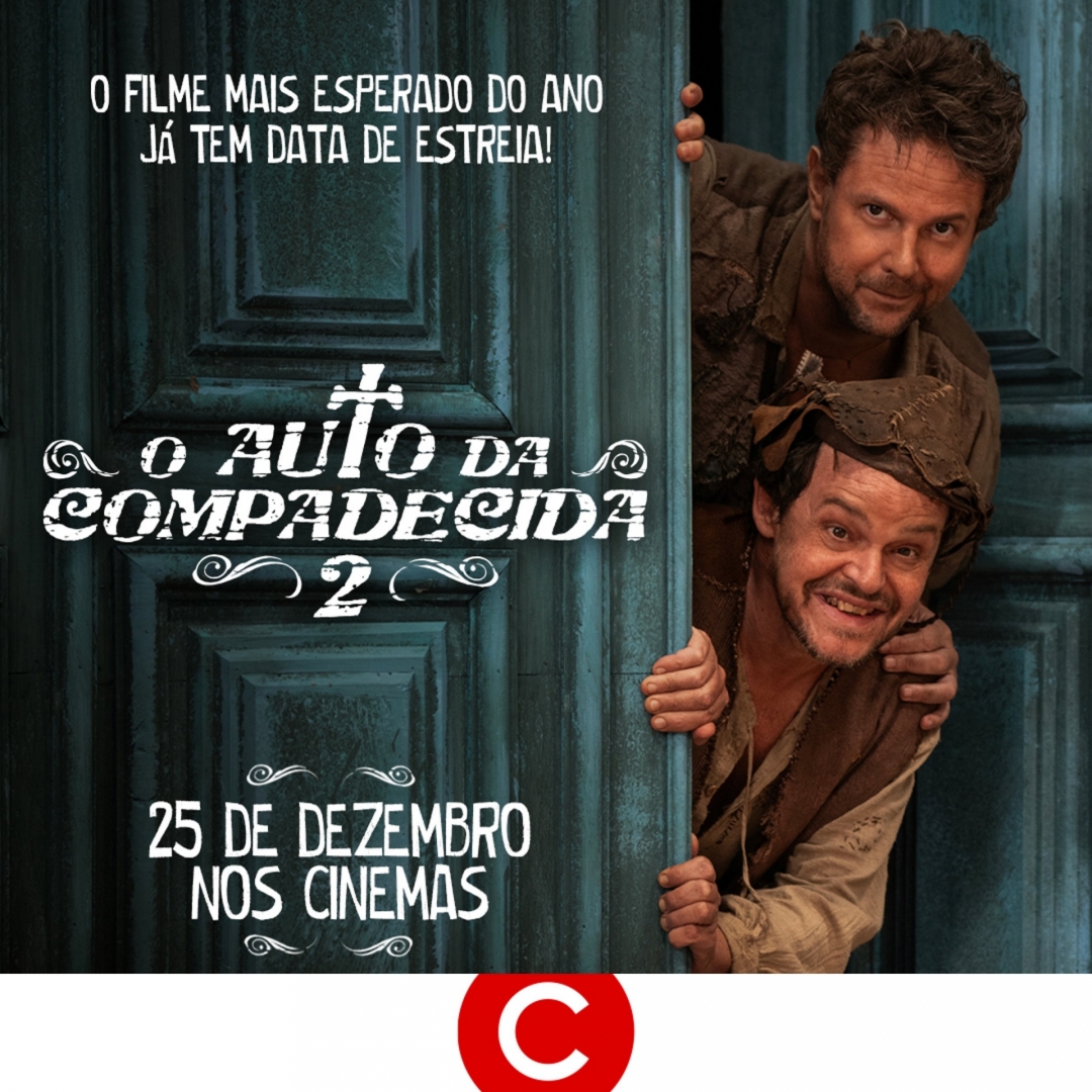 cinemarkoficial's tweet photo. Eu não sei como que segura a ansiedade, só sei que vai ser assim: dia 25 de dezembro, te espero nas minhas salas com #AutoDaCompadecida2! Marca o Chicó do seu João Grilo e já convida pra assistir a uma das estreias mais esperadas no ano
#H2OFilms #AutoDaCOmpadecida2NaCinemark https://t.co/7vvXdKkvSD