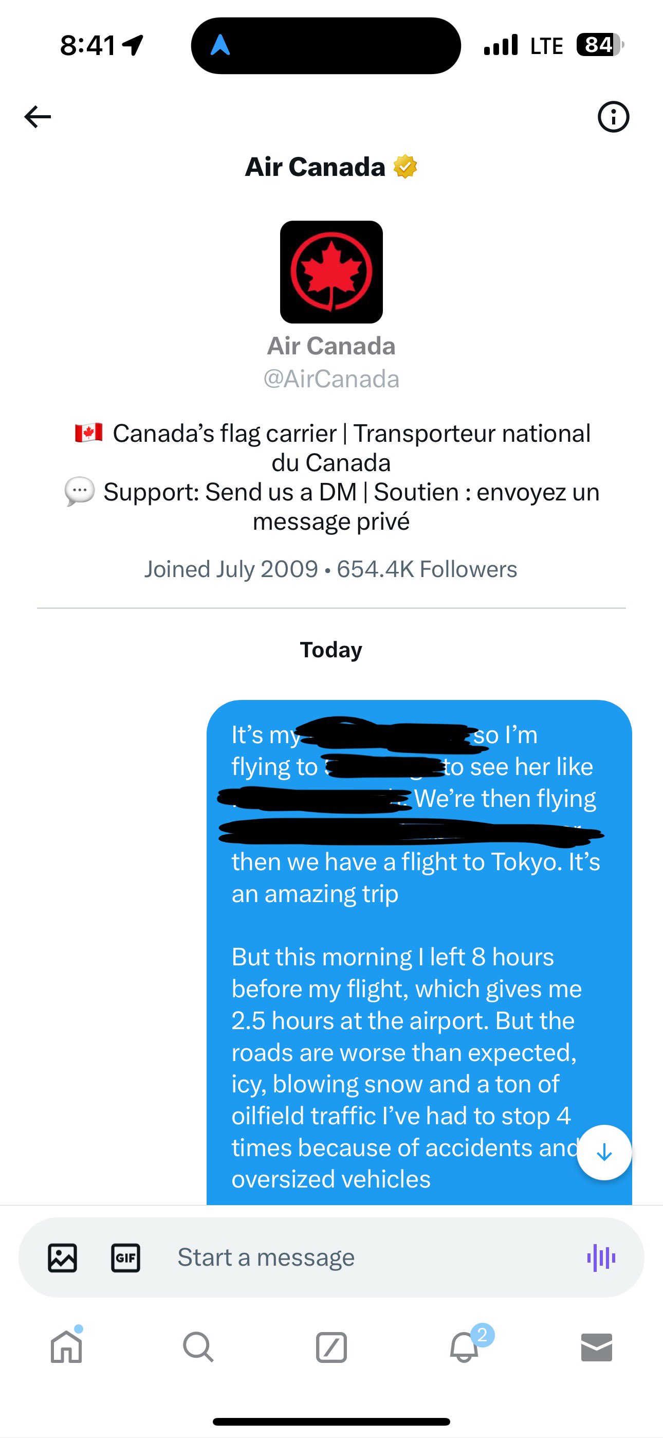 Air top canada 411