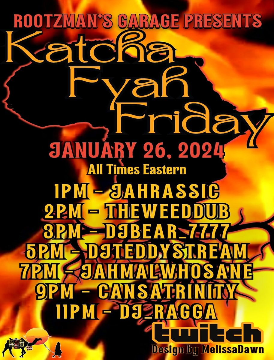 #katcha #fyah #friday #today 

#reggaemusic 

twitch.tv/jahrassic
