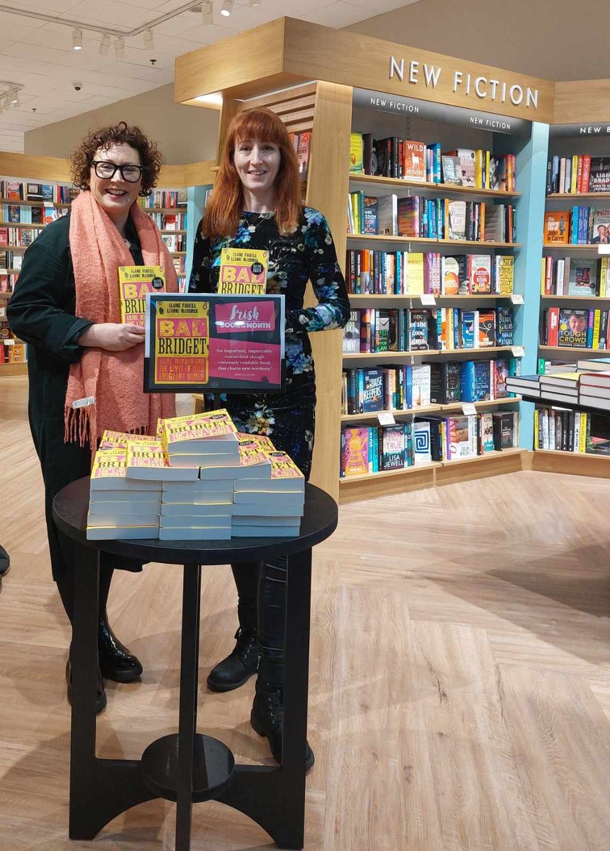 Thwarted first by the snow and then by #StormIsha but we finally made it to #Craigavon Signed copies of #BadBridget available in store. @Waterstones @PenguinIEBooks @QUBelfast @UlsterArts
