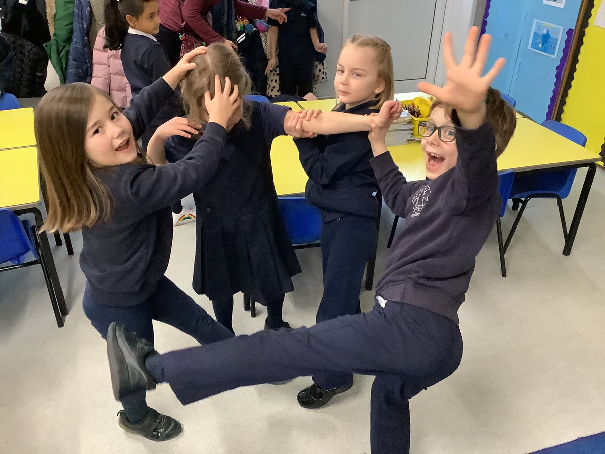 We used freeze frames to act out the beginning,middle and end of our class book ‘Where the wild things are’ #English #drama