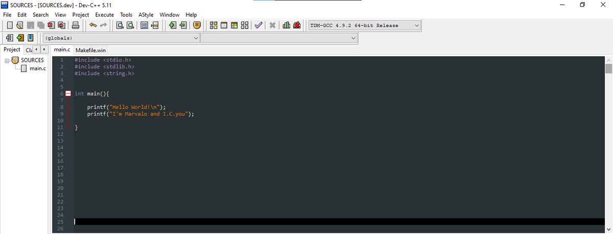 marvaloofficial's tweet photo. Hello World! I'm Marvalo and starting today i would be documenting my progress as a beginner C programmer. I'll be touching on statements, loops, pointers and structures. Going from the simplest codes to the most complicated.
please join me, like, comment.
#Cprogramming #C #ICyou https://t.co/nh2YB8rc8H