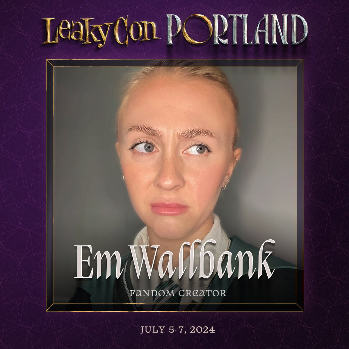 Guess who's back in the magical mix? The one and only Em Wallbank is back for #LeakyConPortland! Get ready for more fandom fun and unforgettable moments. 

Get earlybird pricing on tickets - leakycon.com