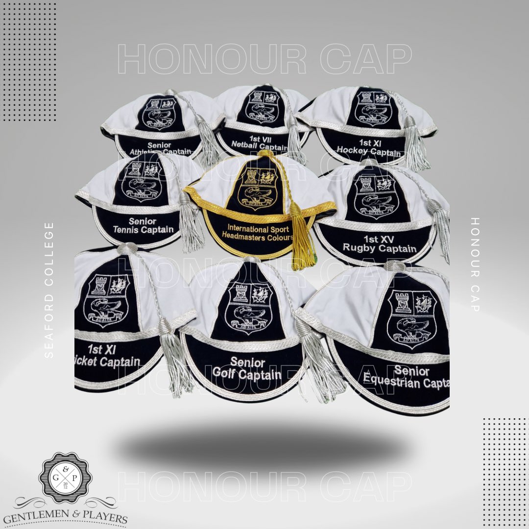 🎓Seaford College Honour Caps Sports Captains & Headmaster Awards for students who play professional sport or represent their country #gentlemenplayers #honourcaps