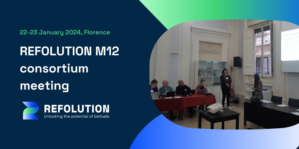 refolution_HEU's tweet image. 📢 This week @refolution_HEU  project met in Florence for its M12 consortium meeting, hosted by @etaflorence 
 
🙏 A big thank you to all the attendees!

👉 Check out our website if you want to know more about the project: refolution.eu

#biofuels #aviation #maritime