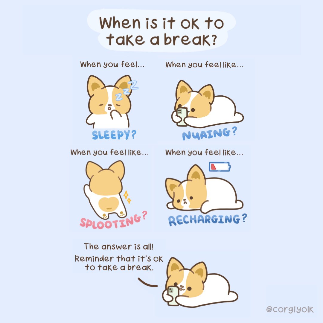 corgiyolk's tweet photo. Take a break, join corgi’s sleepy club! https://t.co/gXlZDpwlYf