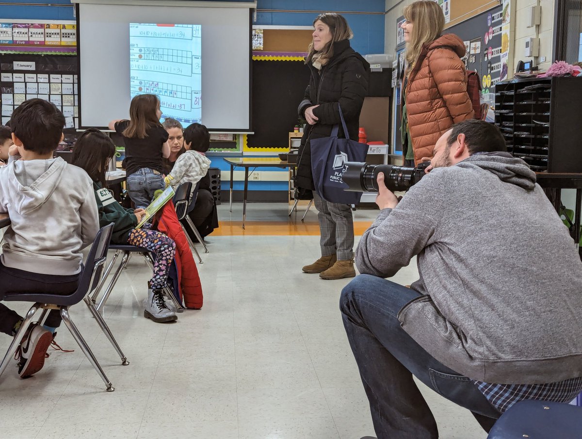 There is something special about being part of a team that helps tell our stories. Thank you to the <a href="/DPPL/">Des Plaines Library</a> for visiting North today. Our community connections are such a critical foundation to our success. #62united #62learns