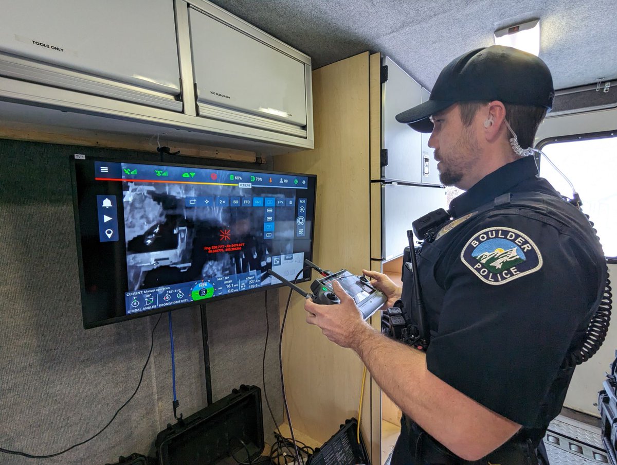 boulderpolice's tweet photo. Our Unmanned Aircraft Systems Team has been searching throughout the night with other officers & @boulderosmp trying to find Cindy. Please call 911 immediately if you see or have seen her or her dog.

SENIOR ALERT ACTIVATION: Cindy Leigh Hannah is a 70 year old female who was last seen On January 25, 2024 at 4:00pm, wearing a pink long sleeve shirt, black jacket, black pants, and gray shoes. Cindy was last seen on foot in the area of 30th St and Canyon Blvd. in Boulder.

Cindy was also walking a brown dog with a red leash.
Cindy has a cognitive impairment which may cause confusion  #boulder #bouldercolorado